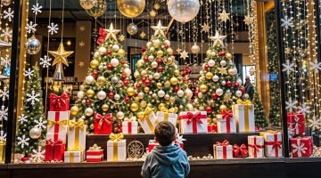 Inspirações para vitrine de Natal e Ano Novo