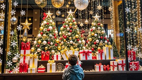 Inspirações para vitrine de Natal e Ano Novo