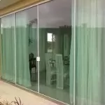 porta de vidro blindex