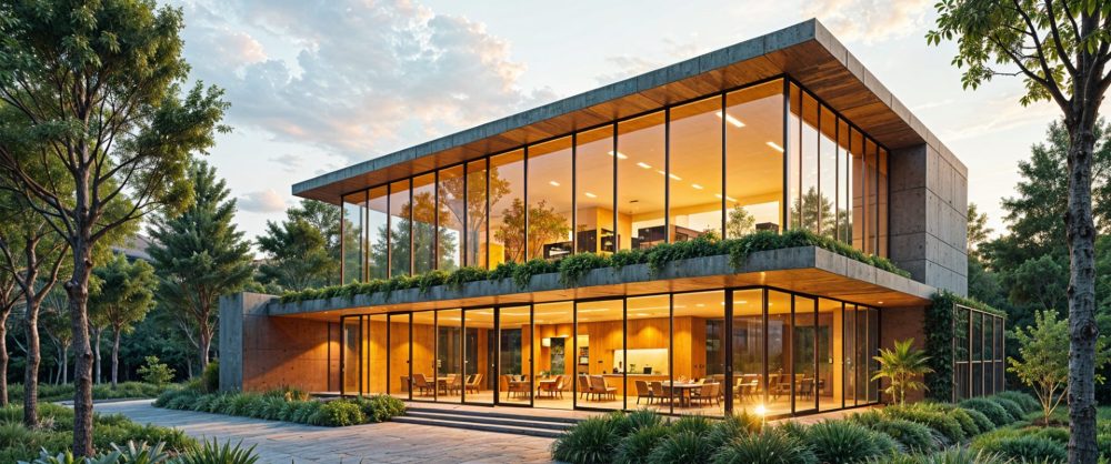 Luminosidade e sustentabilidade: o uso de vidros na arquitetura eco-friendly