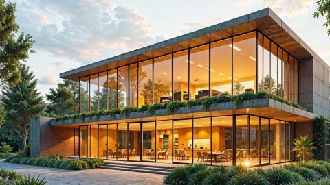 Luminosidade e sustentabilidade: o uso de vidros na arquitetura eco-friendly