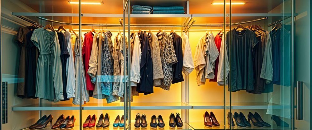 Como fazer um closet com portas de vidro