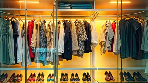 Como fazer um closet com portas de vidro